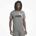 Essentials+ 2 Colour Logo Men's T-Shirt in High Risk Red, Size XL, Cotton/Polyester by Puma