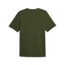 Essentials+ 2 Colour Logo Men's T-Shirt in Myrtle, Size Large, Cotton/Polyester by Puma