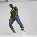 Essentials+ 2 Colour Logo Men's T-Shirt in Myrtle, Size Medium, Cotton/Polyester by Puma