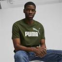 Essentials+ 2 Colour Logo Men's T-Shirt in Myrtle, Size Small, Cotton/Polyester by Puma