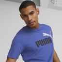 Essentials+ 2 Colour Logo Men's T-Shirt in Royal Sapphire, Size Small, Cotton/Polyester by Puma