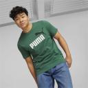 Essentials+ 2 Colour Logo Men's T-Shirt in Vine, Size Medium, Cotton/Polyester by Puma