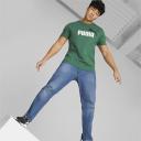 Essentials+ 2 Colour Logo Men's T-Shirt in Vine, Size Medium, Cotton/Polyester by Puma