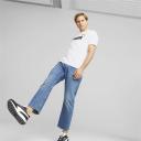 Essentials+ 2 Colour Logo Men's T-Shirt in White/Dark Night, Size 2XL, Cotton/Polyester by Puma