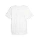 Essentials+ 2 Colour Logo Men's T-Shirt in White/Toasted, Size Small, Cotton/Polyester by Puma