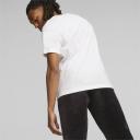 Essentials+ 2 Colour Logo Men's T-Shirt in White/Toasted, Size Small, Cotton/Polyester by Puma