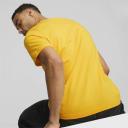 Essentials+ 2 Colour Logo Men's T-Shirt in Yellow Sizzle, Size XL, Cotton/Polyester by Puma