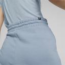Essentials High Waist Women's Shorts in Blue Wash, Size Large, Cotton/Polyester by Puma