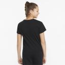 Essentials Logo Girls' Knotted T-Shirt - Youth 8-16 Years in Black, Size Large, Cotton/Polyester by Puma