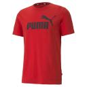 Essentials Logo Men's T-Shirt in High Risk Red, Size Medium, Cotton/Polyester by Puma