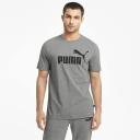 Essentials Logo Men's T-Shirt in Medium Gray Heather, Size Large, Cotton/Polyester by Puma