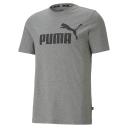 Essentials Logo Men's T-Shirt in Medium Gray Heather, Size Large, Cotton/Polyester by Puma