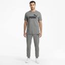 Essentials Logo Men's T-Shirt in Medium Gray Heather, Size Large, Cotton/Polyester by Puma
