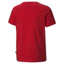 Essentials Logo T-Shirt - Youth 8-16 Years in High Risk Red, Size Small, Cotton/Polyester by Puma