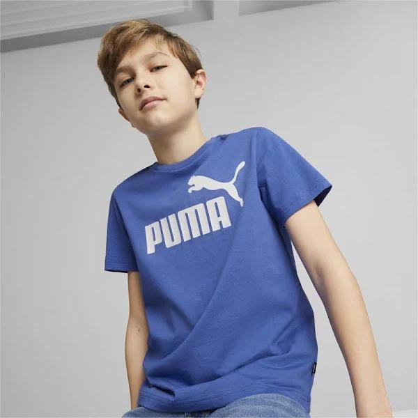Essentials Logo T-Shirt - Youth 8-16 Years in Royal Sapphire, Size 2T, Cotton/Polyester by Puma