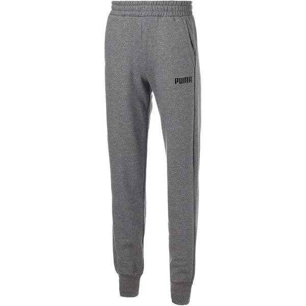 Essentials Men's Fleece Pants in Medium Gray Heather, Size Large, Cotton/Elastane by Puma