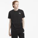 Essentials Small Logo Men's T-Shirt in Black/Cat, Size Large, Cotton/Polyester by Puma