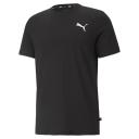 Essentials Small Logo Men's T-Shirt in Black/Cat, Size Large, Cotton/Polyester by Puma