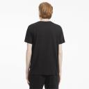 Essentials Small Logo Men's T-Shirt in Black/Cat, Size Large, Cotton/Polyester by Puma