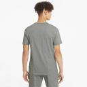 Essentials Small Logo Men's T-Shirt in Medium Gray Heather/Cat, Size Large, Cotton/Polyester by Puma