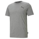 Essentials Small Logo Men's T-Shirt in Medium Gray Heather/Cat, Size Large, Cotton/Polyester by Puma