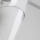 Evostripe Women's High-Waist Pants in Light Gray Heather, Size Medium, Polyester/cotton by Puma