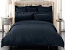 Fabric Fantastic 1000TC Ultra Soft Striped Duvet/Doona/Quilt Cover Set Queen/King/Super King Size-Midnight Blue - Queen - AfterPay & zipPay Available