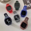 Farfi Electronic Watch Battery-operated Adjustable Comfortable Shockproof Wear-resistant Precise Time Square Dial Student Sports Digital Wristwatch...