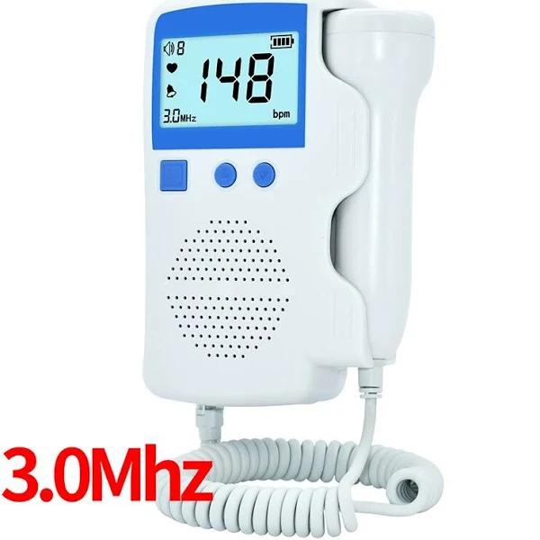 Fetal Doppler Upgraded 3.0mhz Baby Doppler LCD Display Baby Monitor For Pregnant Portable Ultrasound Monitor Fetal Monitors