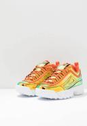 Fila Disruptor F Low Lace-Up Multicolor Smooth Leather Womens Trainers 1011019 40x - Multicolour - Size UK 6.5