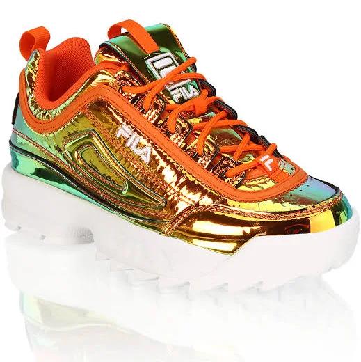Fila Disruptor F Low Lace-Up Multicolor Smooth Leather Womens Trainers 1011019 40x - Multicolour - Size UK 6.5