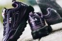 Fila Disruptor M Low Lace-Up Purple Smooth Leather Womens Trainers 1010747 71Q - Size UK 3