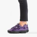Fila Disruptor M Low Lace-Up Purple Smooth Leather Womens Trainers 1010747 71Q - Size UK 3
