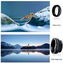 Fish Eye Phone Lens, 0.45x Phone With HD Camera Lens Macro Clip Lens Wide Lens Lens For Mobile Phon Black