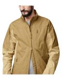 Fjallraven Ovik Stencollar Jacket beige-blue, Mens G-1000 Anoraks, Size - Color Buckwheat Brown - Dune Beige