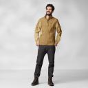Fjallraven Ovik Stencollar Jacket beige-blue, Mens G-1000 Anoraks, Size - Color Buckwheat Brown - Dune Beige