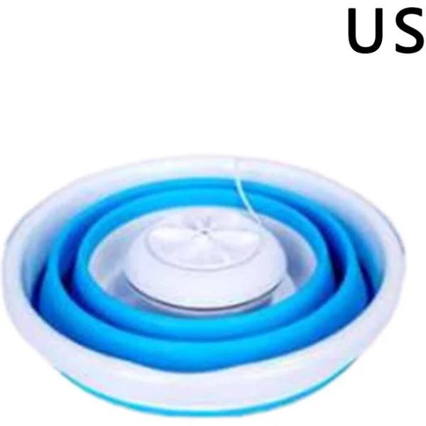 Folding Washing Machine Ultrasonic Turbo Mini Washing Machine Mini Dormitory Socks Panties Cleaning Tool Underwear Washer