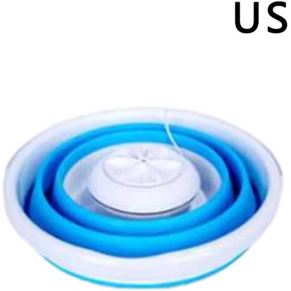 Folding Washing Machine Ultrasonic Turbo Mini Washing Machine Mini Dormitory Socks Panties Cleaning Tool Underwear Washer