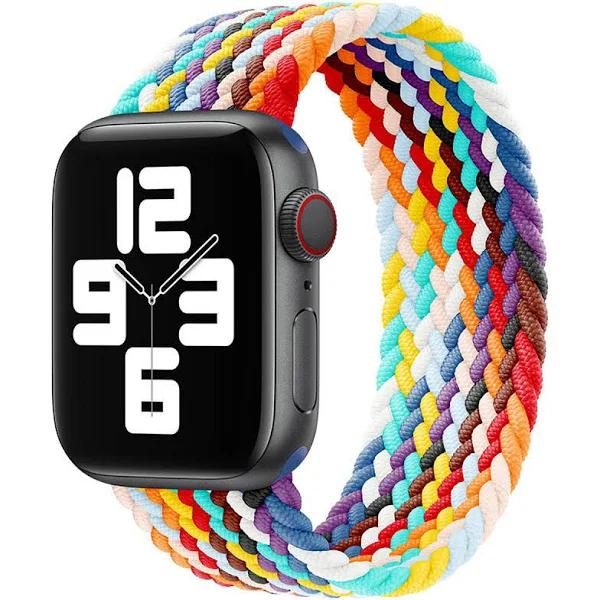 For Apple Watch Series SE 7 6 5 4 3 Iwatch Band Nylon Strap Stretch 38/40/42/44 Light Grey / Large / 38-40 mm
