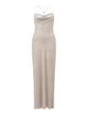 Forever New Women's Blair Petite Back Detail Maxi Dress in Champagne, Size 8 | Polyester
