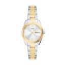 Fossil Women's Scarlette Three-Hand Day-Date Two-Tone Stainless Steel Watch - Gold / Silver - ES5198