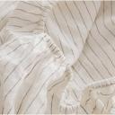 French Flax Linen Fitted Sheet in Olive Stripe by I Love Linen - King Single x One Size