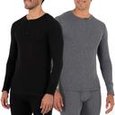 Fruit of The Loom Men's Recycled Waffle Thermal Underwear Henley Top (1 and 2 Packs)