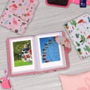 Fujifilm Instax Mini 11 Instant Camera Sky Blue + Custom Case Fuji Film Value Pack (50 Sheets) Flamingo Designer Photo Album For Instax Photos