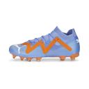 Future Match FG/AG Football Boots Women in Blue Glimmer/White/Ultra Orange, Size 10.5 by Puma
