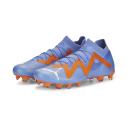 Future Match FG/AG Football Boots Women in Blue Glimmer/White/Ultra Orange, Size 10.5 by Puma