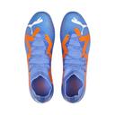 Future Match FG/AG Unisex Football Boots in Blue Glimmer/White/Ultra Orange, Size 11.5 by Puma