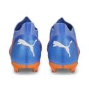 Future Match FG/AG Unisex Football Boots in Blue Glimmer/White/Ultra Orange, Size 11.5 by Puma