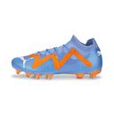 Future Match FG/AG Unisex Football Boots in Blue Glimmer/White/Ultra Orange, Size 11.5 by Puma