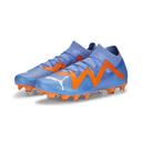 Future Match FG/AG Unisex Football Boots in Blue Glimmer/White/Ultra Orange, Size 11.5 by Puma